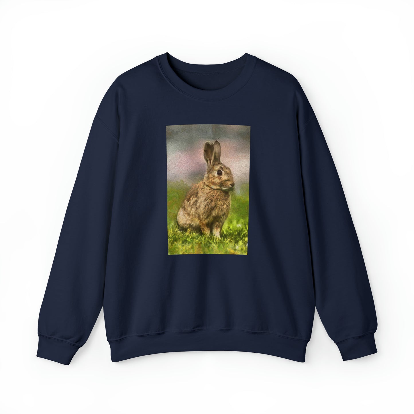 Rabbit 'Clover' - Unisex 50/50 Crewneck Sweatshirt