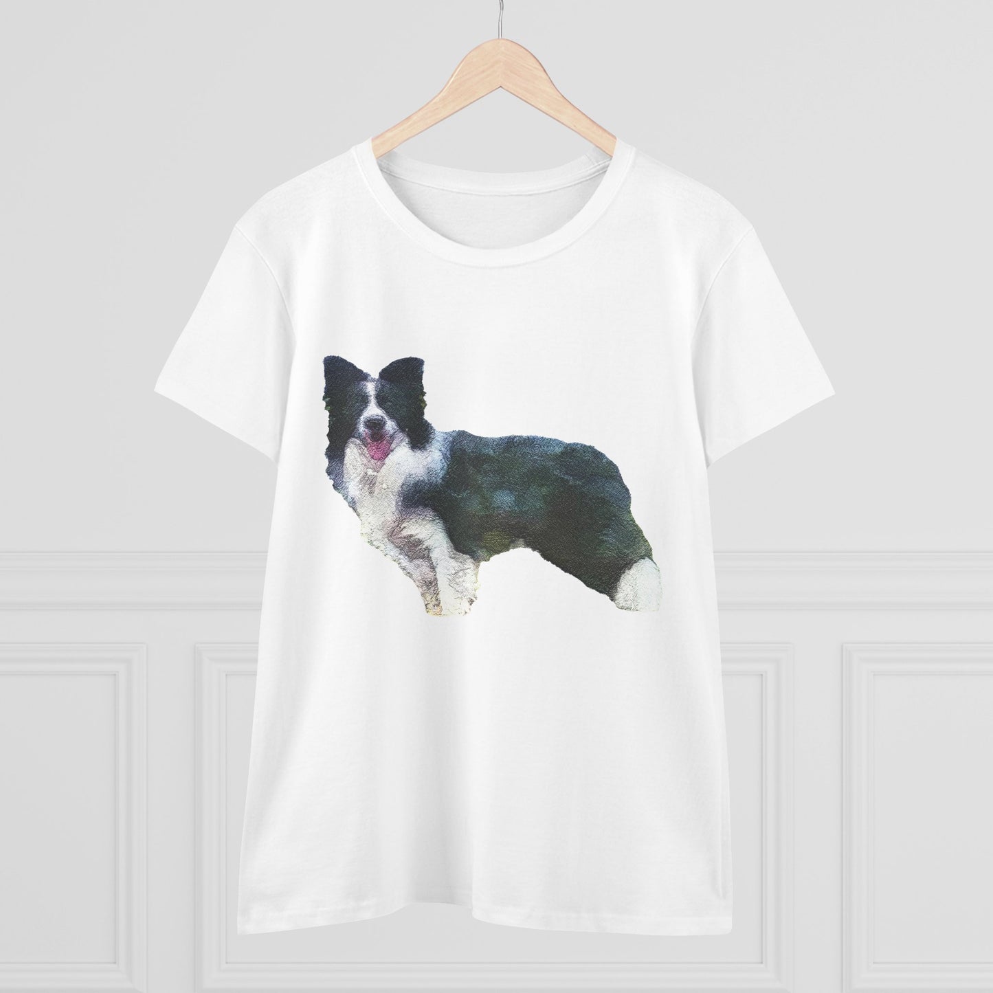 Border Collie '#1' - Women's Midweight Cotton Tee