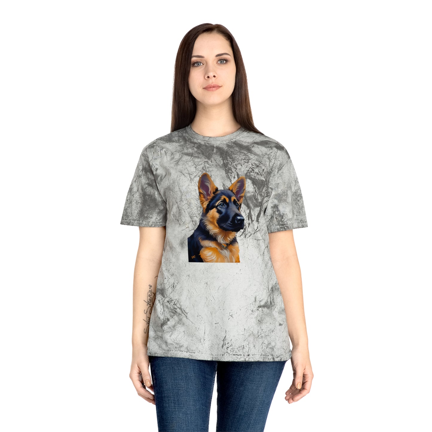 German Shepherd Puppy Unisex Color Blast T-Shirt