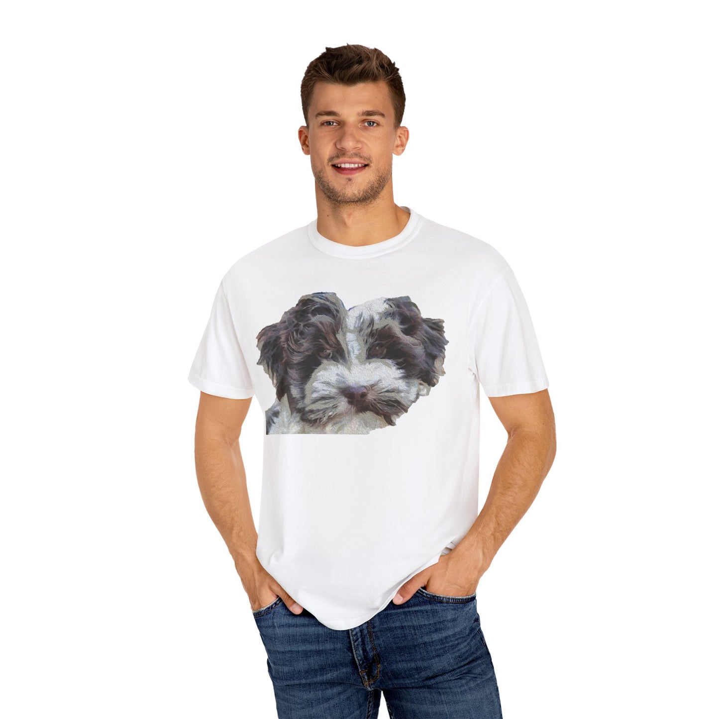 Havanese 'Fideo' Unisex-Adult Relaxed Fit Garment-Dyed T-shirt