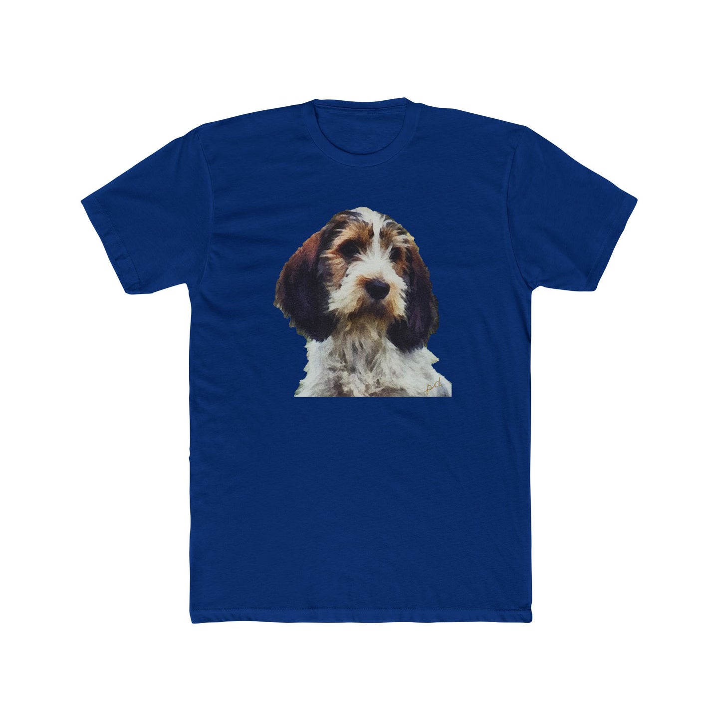 Petit Basset Griffon Vendéen Men's Fitted Cotton Crew Tee