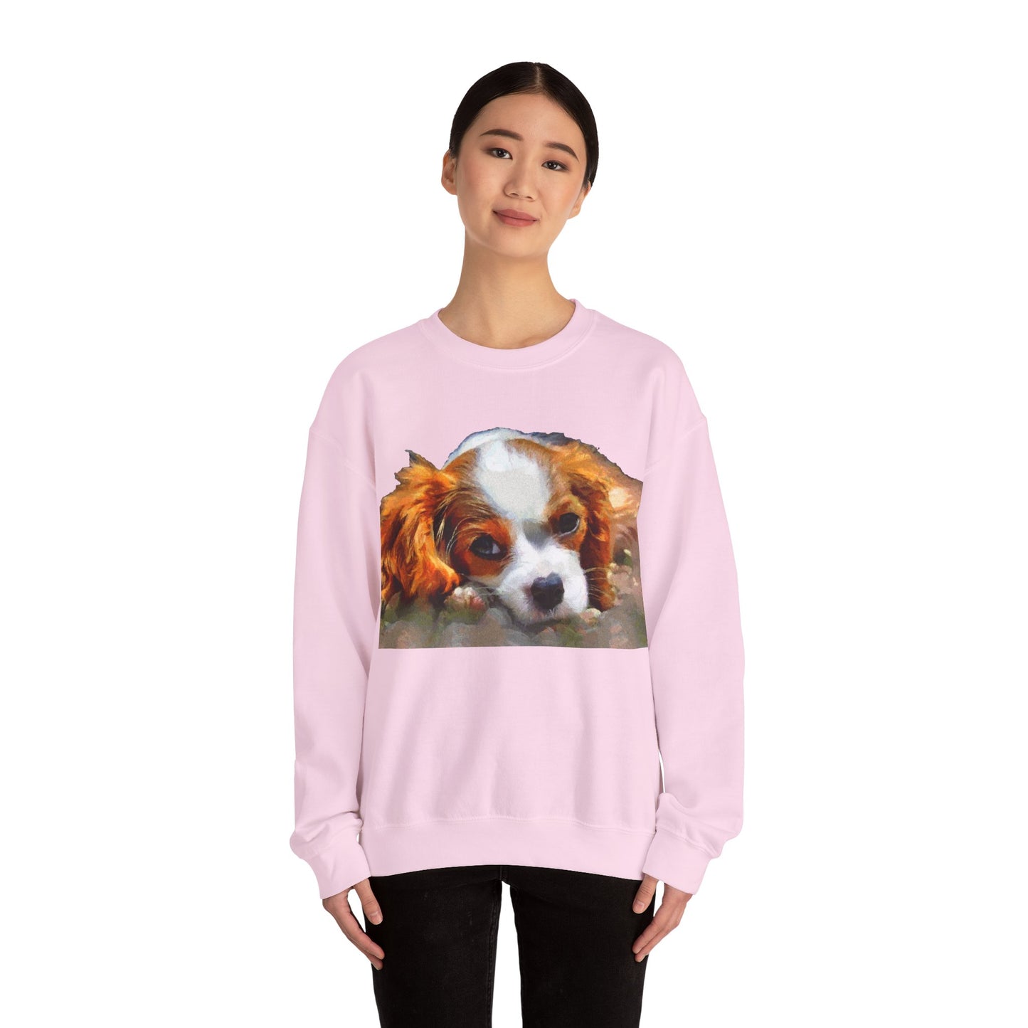 Cavalier King Charles Spaniel Puppy Crewneck Sweatshirt