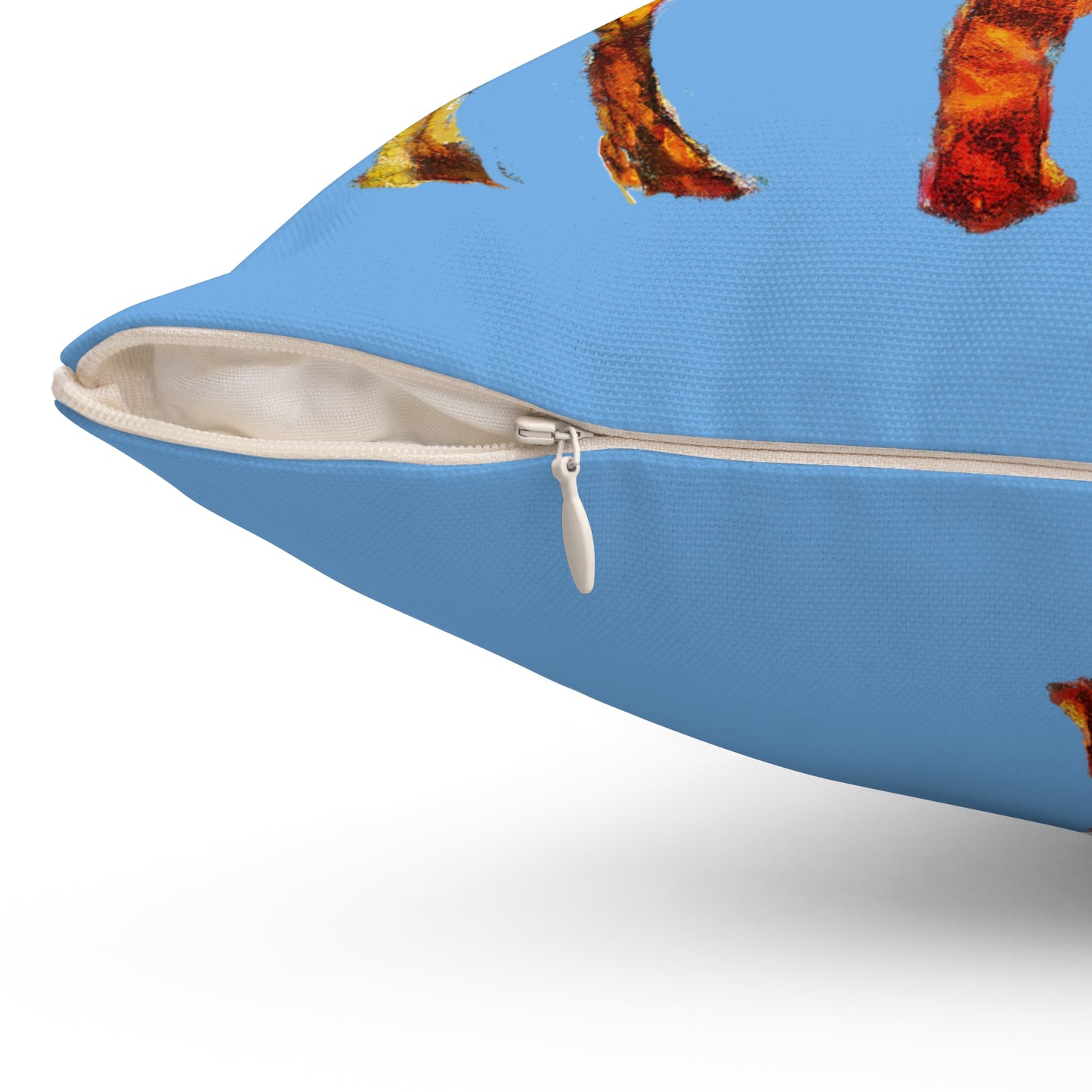 Giraffe 'Camile' Spun Polyester Throw Pillow