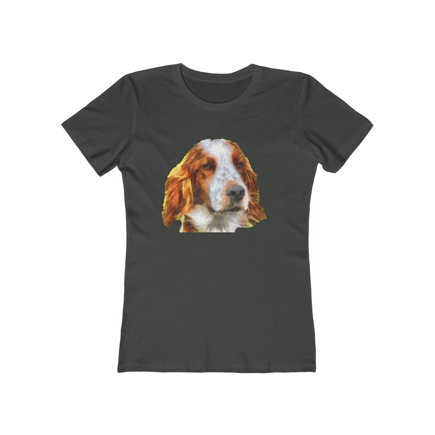 Irish Red & White Setter - Women's Slim Fit Ringspun Cotton T-Shirt