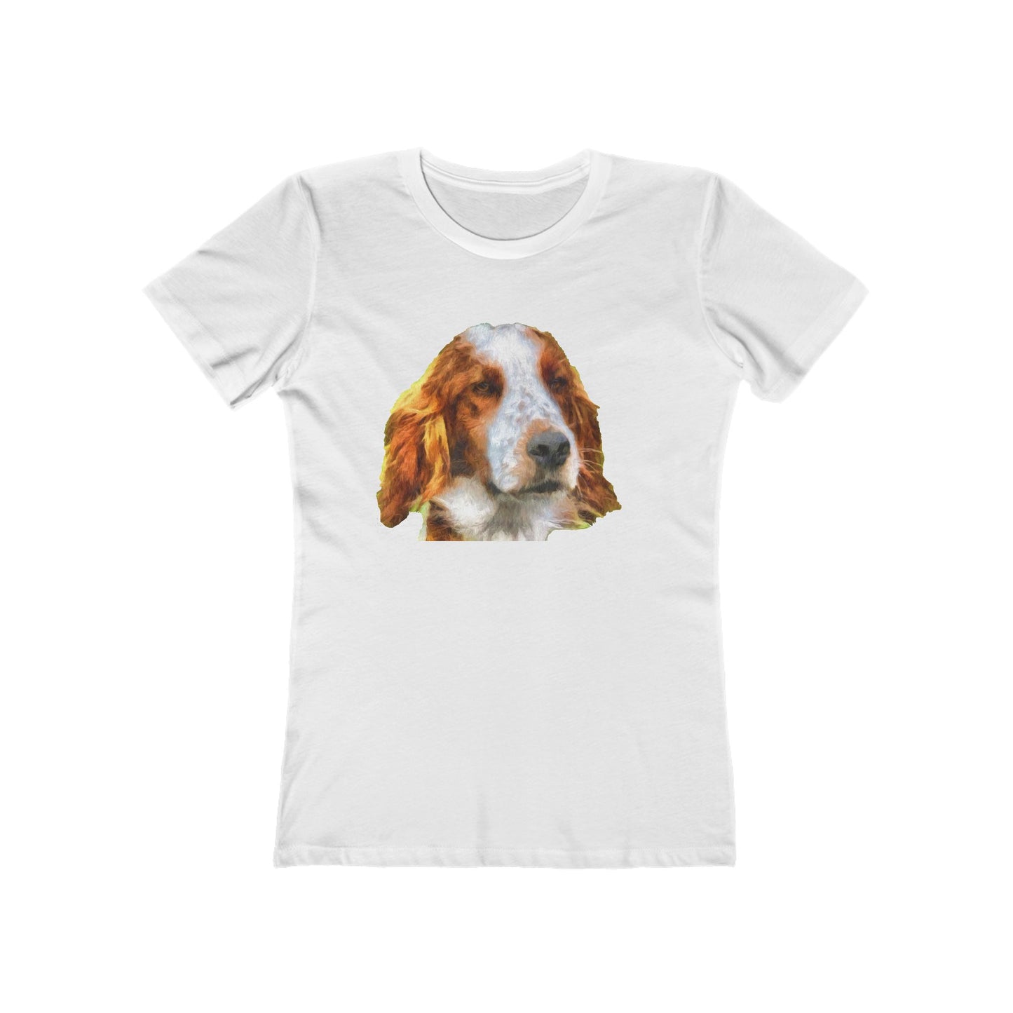 Irish Red & White Setter - Women's Slim Fit Ringspun Cotton T-Shirt