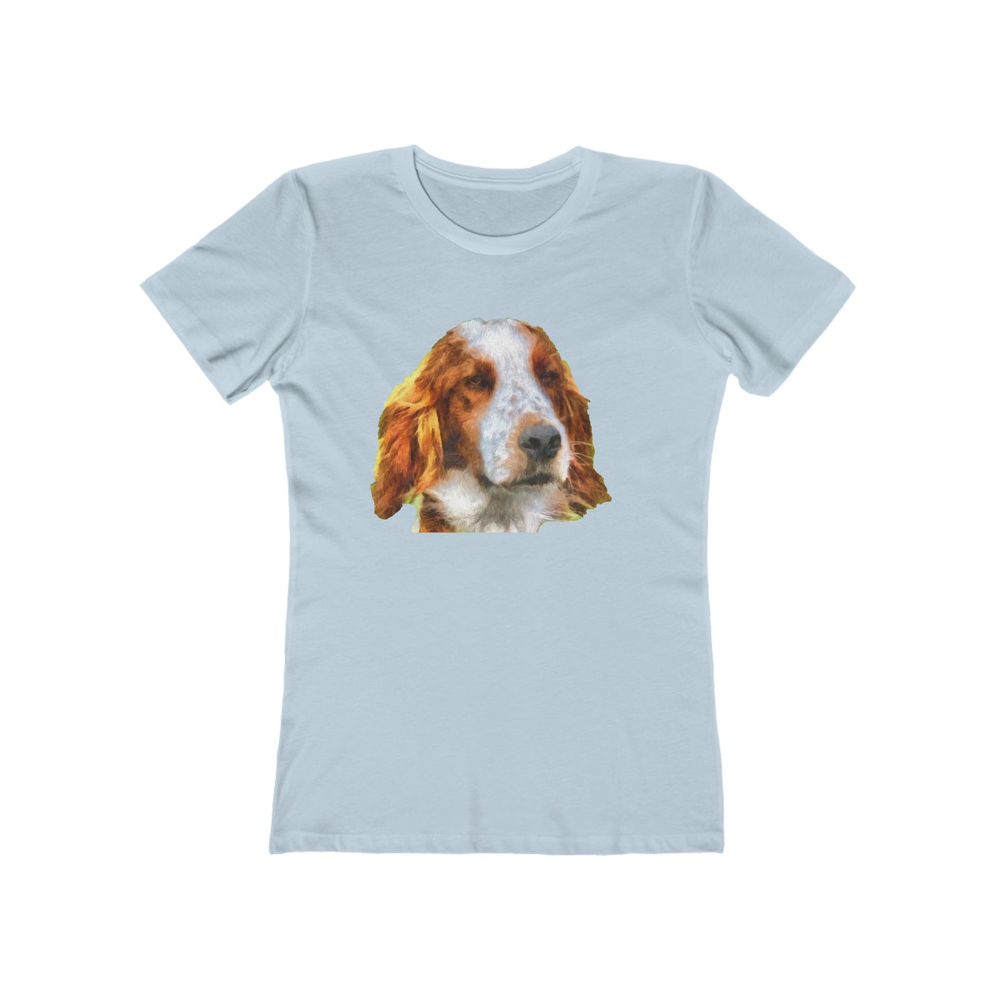 Irish Red & White Setter - Women's Slim Fit Ringspun Cotton T-Shirt