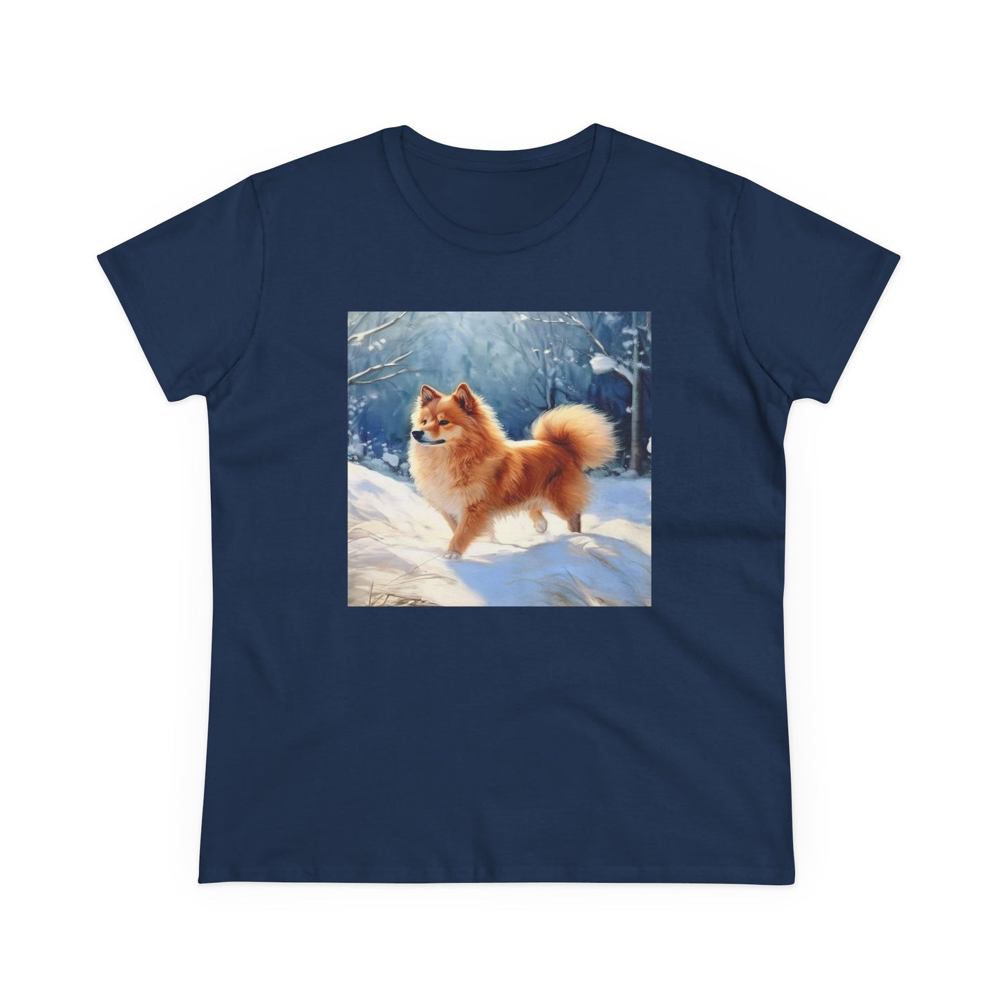 Finnish Spitz - Women's Midweight Cotton Tee
