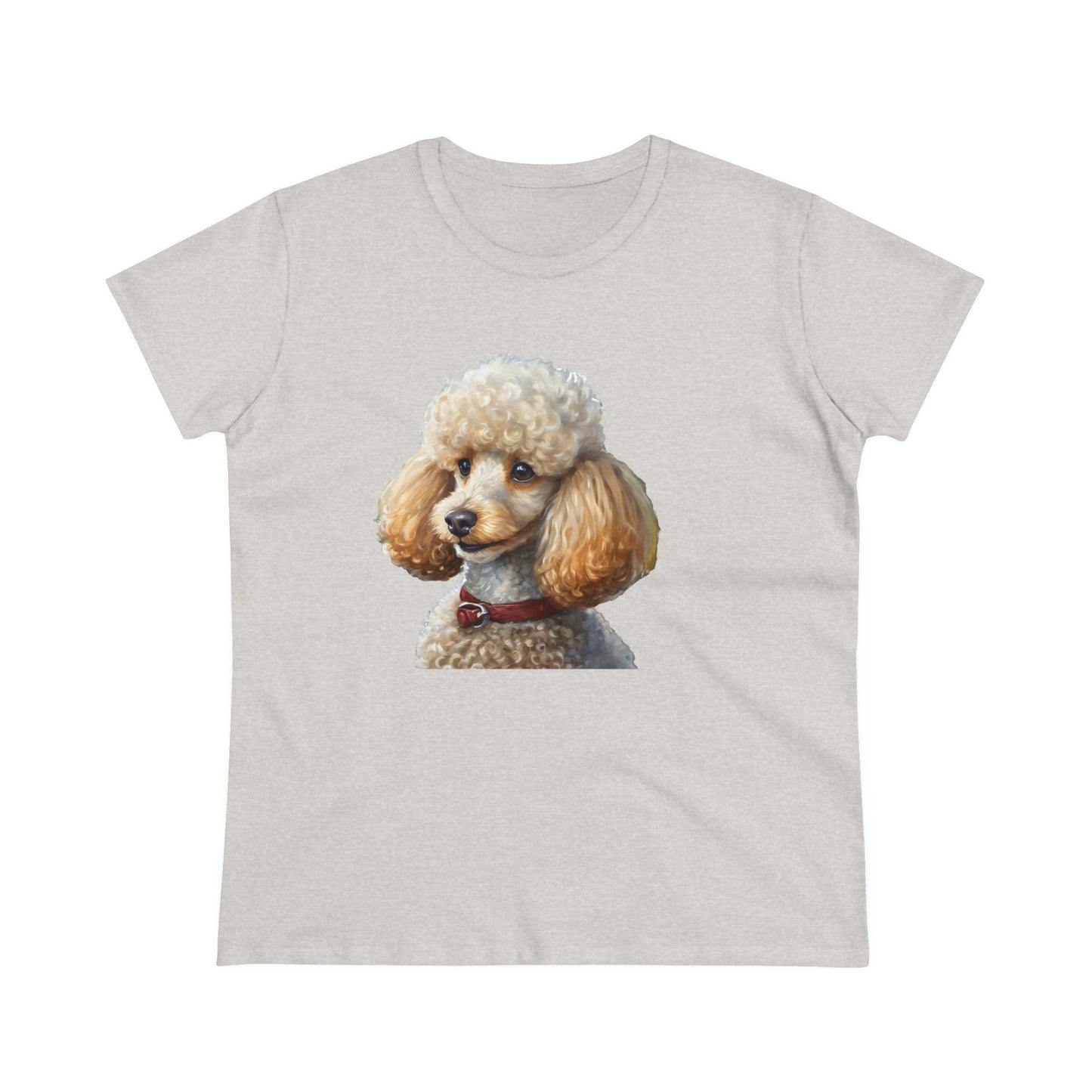 Standard Poodle #2 Women's Midweight Cotton Tee