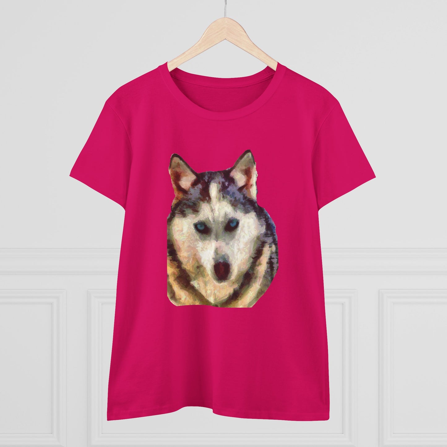 Siberian Husky "Sacha" Women's Midweight Cotton Tee
