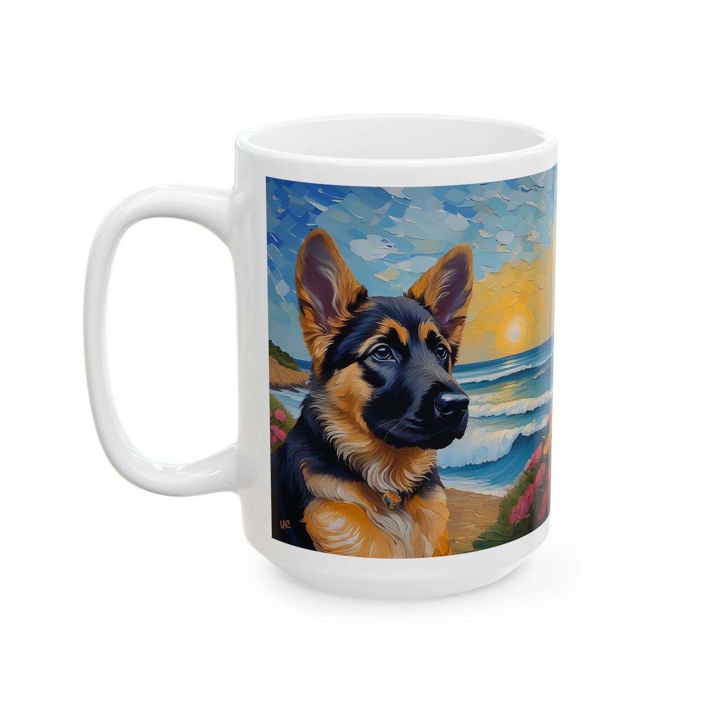 German Shepherd Ceramic Mug: Sip in Style