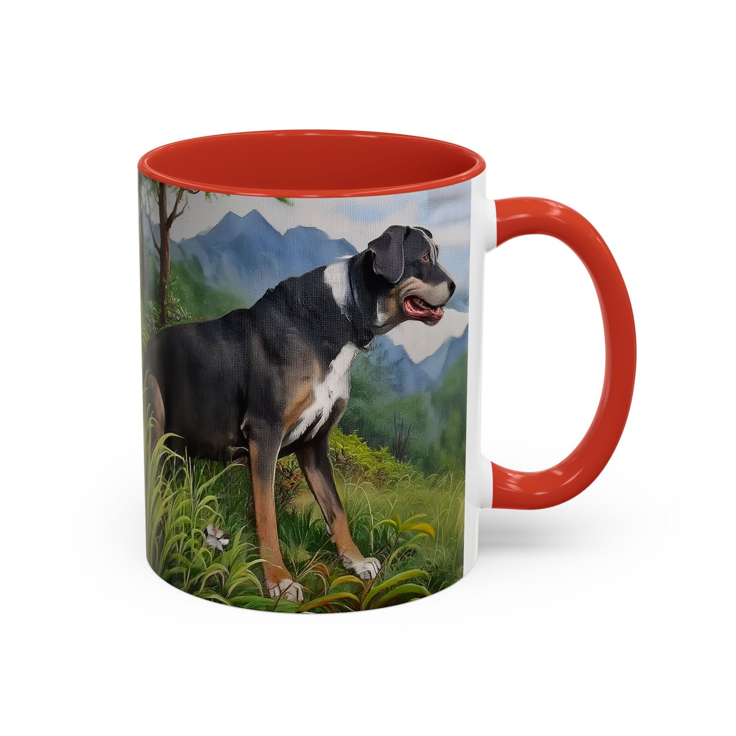 Mountain Cur Ceramic Accent Coffee Mug - 2 Sizes