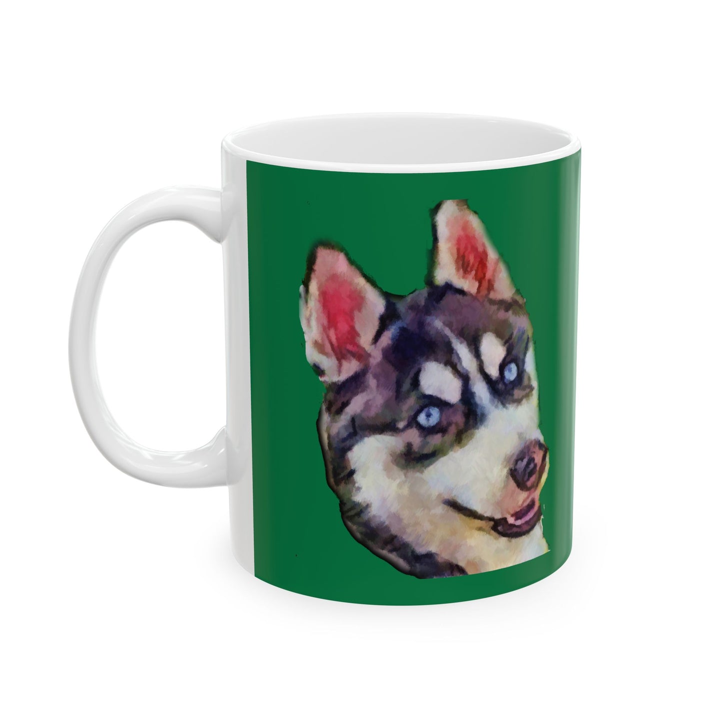 Siberian Husky 'Iditarod' Ceramic Mug 11oz
