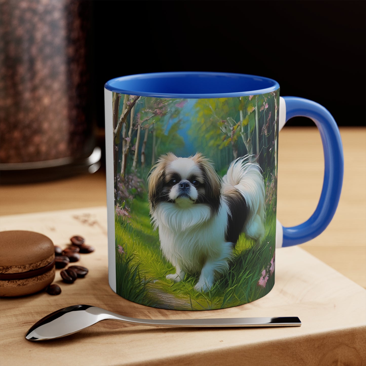 Japanese Chin 11oz Ceramic Accent Mug