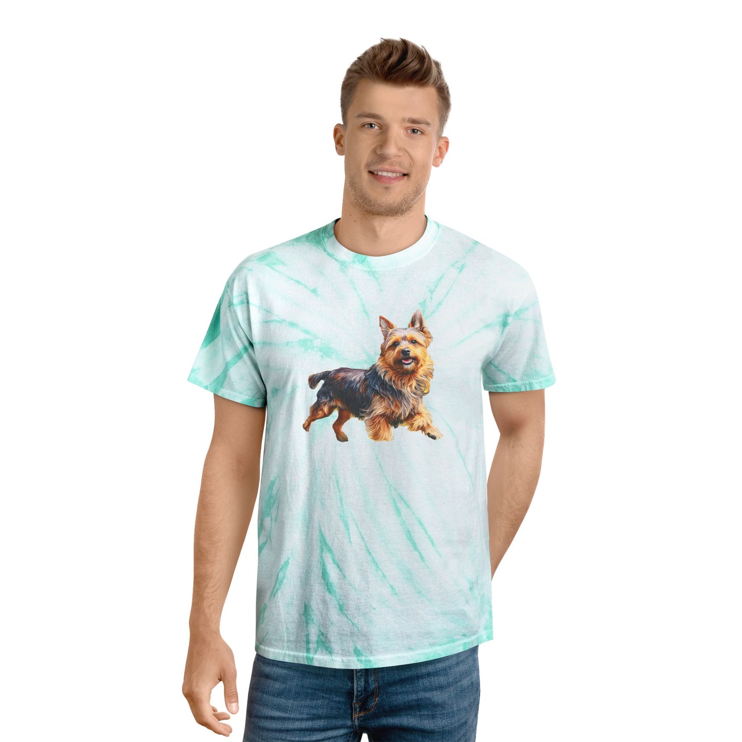 Australian Terrier Tie-Dye Tee, Cyclone