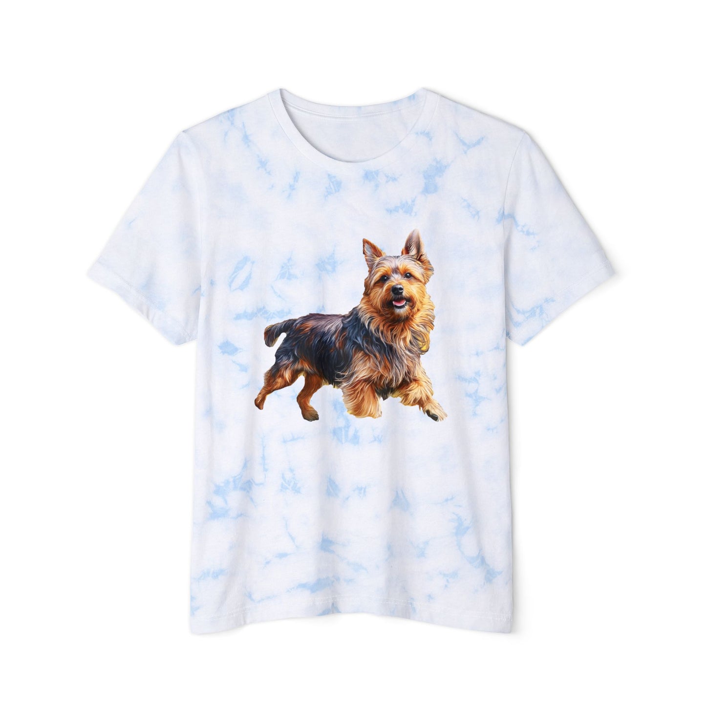 Australian Terrier Unisex Fashion Tie-Dyed T-Shirt