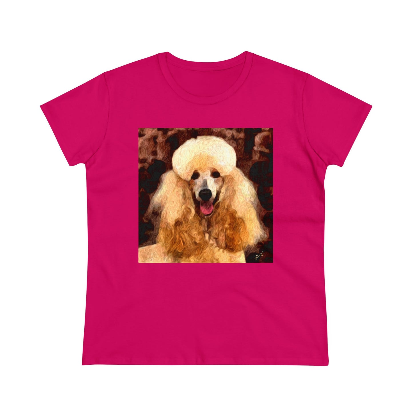 Poodle Women's Midweight Cotton Tee