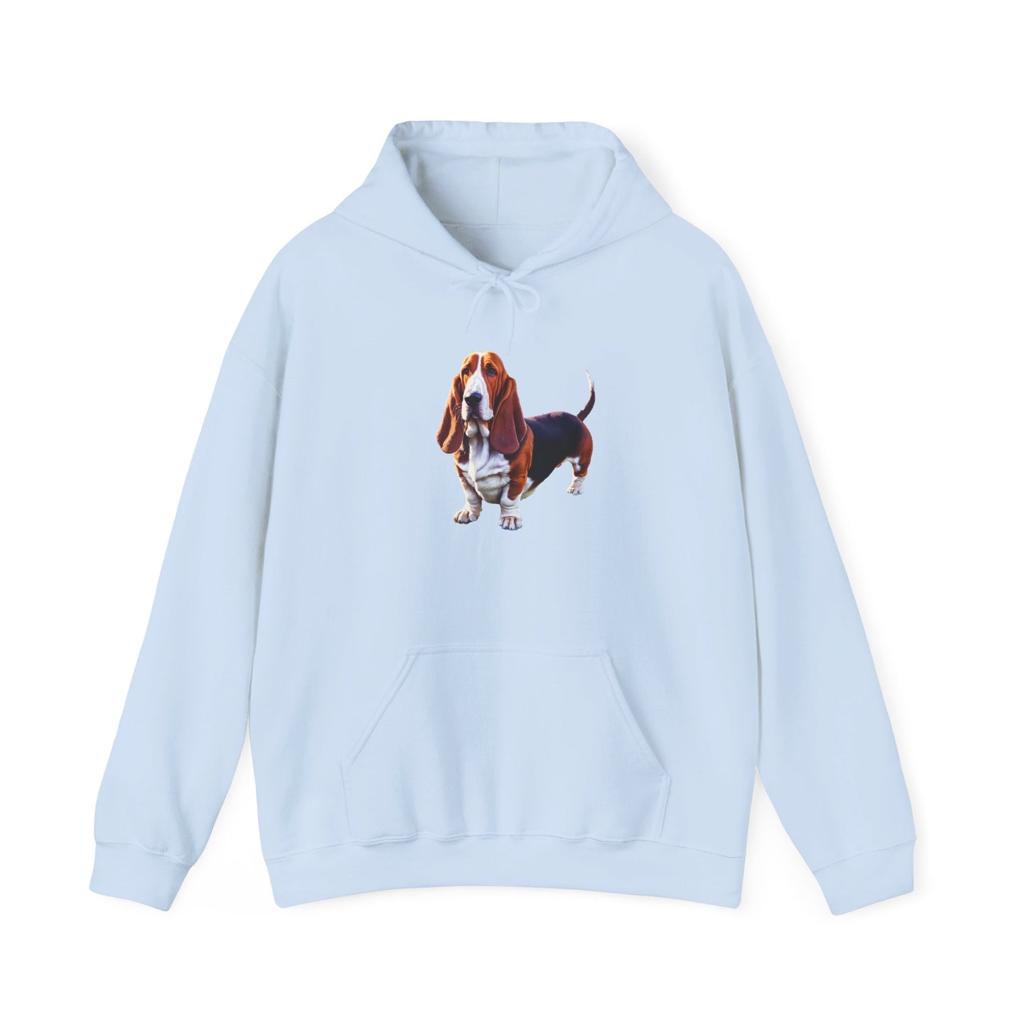 Basset Hound Unisex 50/50 Hooded Sweatshirt
