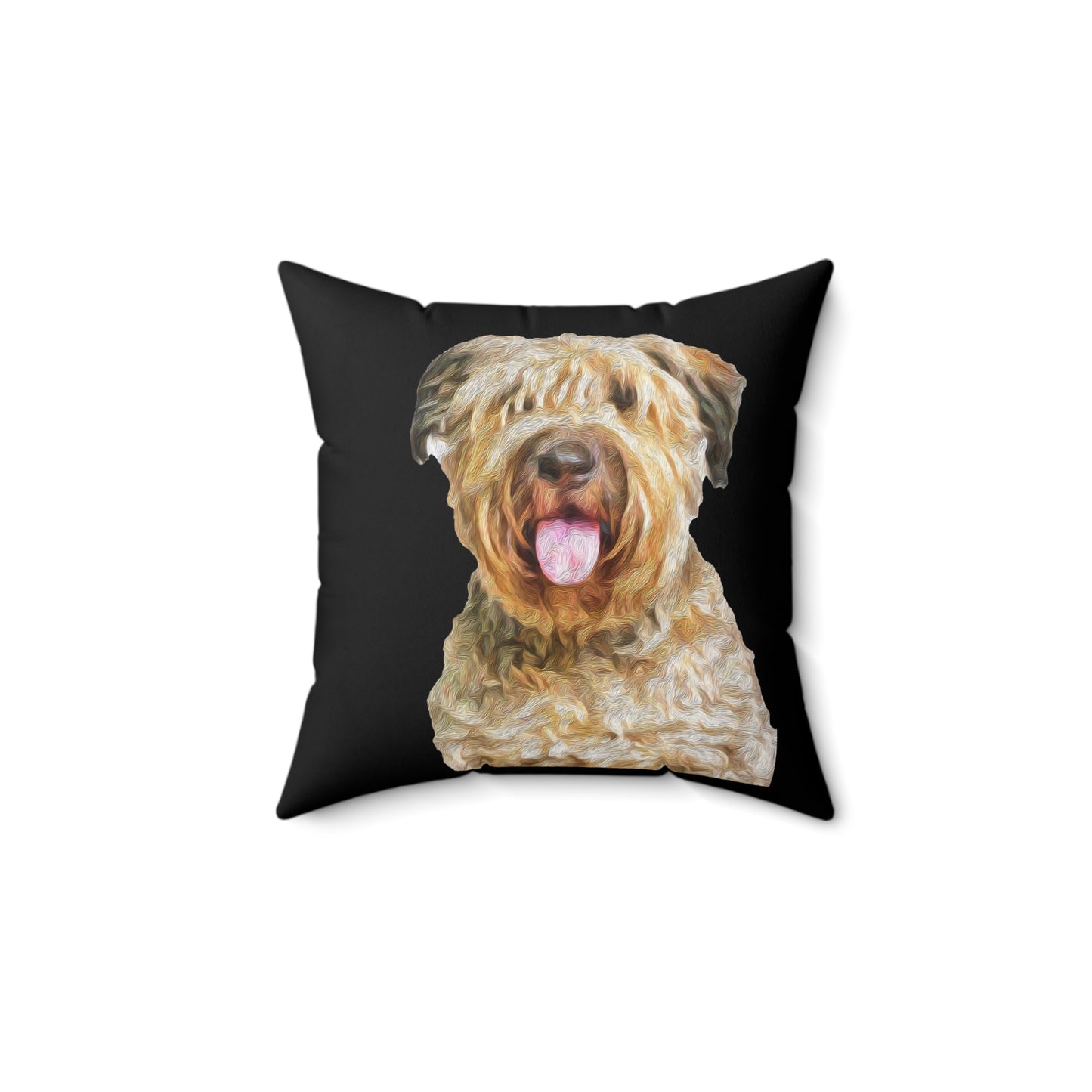 Bouvier des Flandres - Spun Polyester Throw Pillow