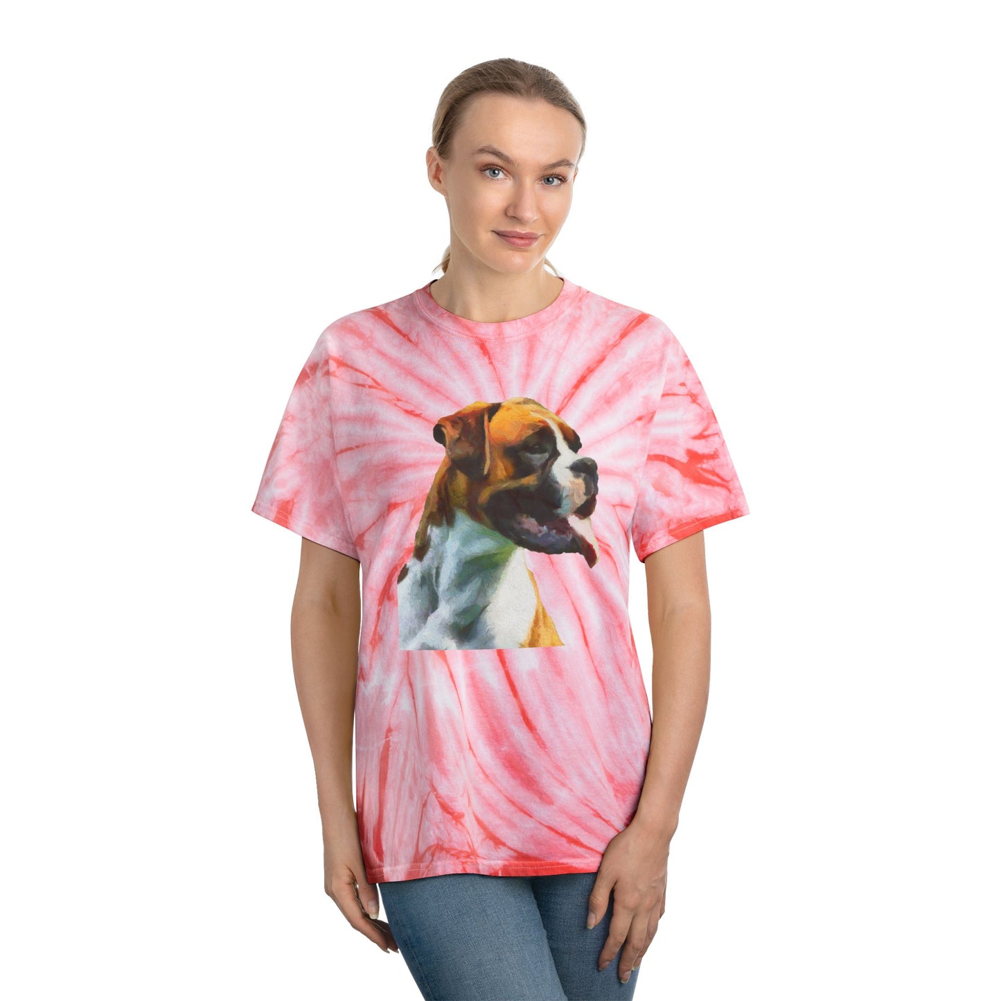 Boxer 'Cooper' Unisex Cotton Tie-Dye Tee - Cyclone Delight