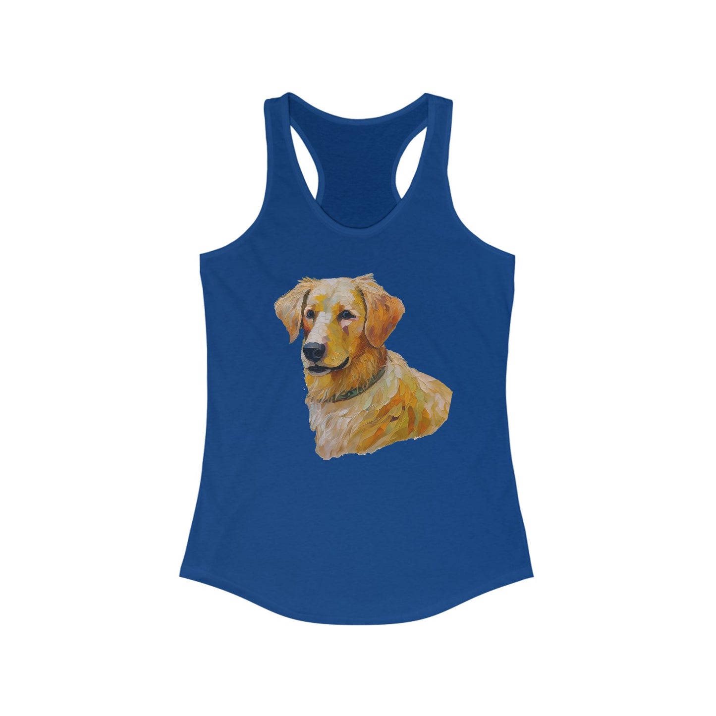 Golden Retriever Puppy Women's Slim Fit Racerback Tank