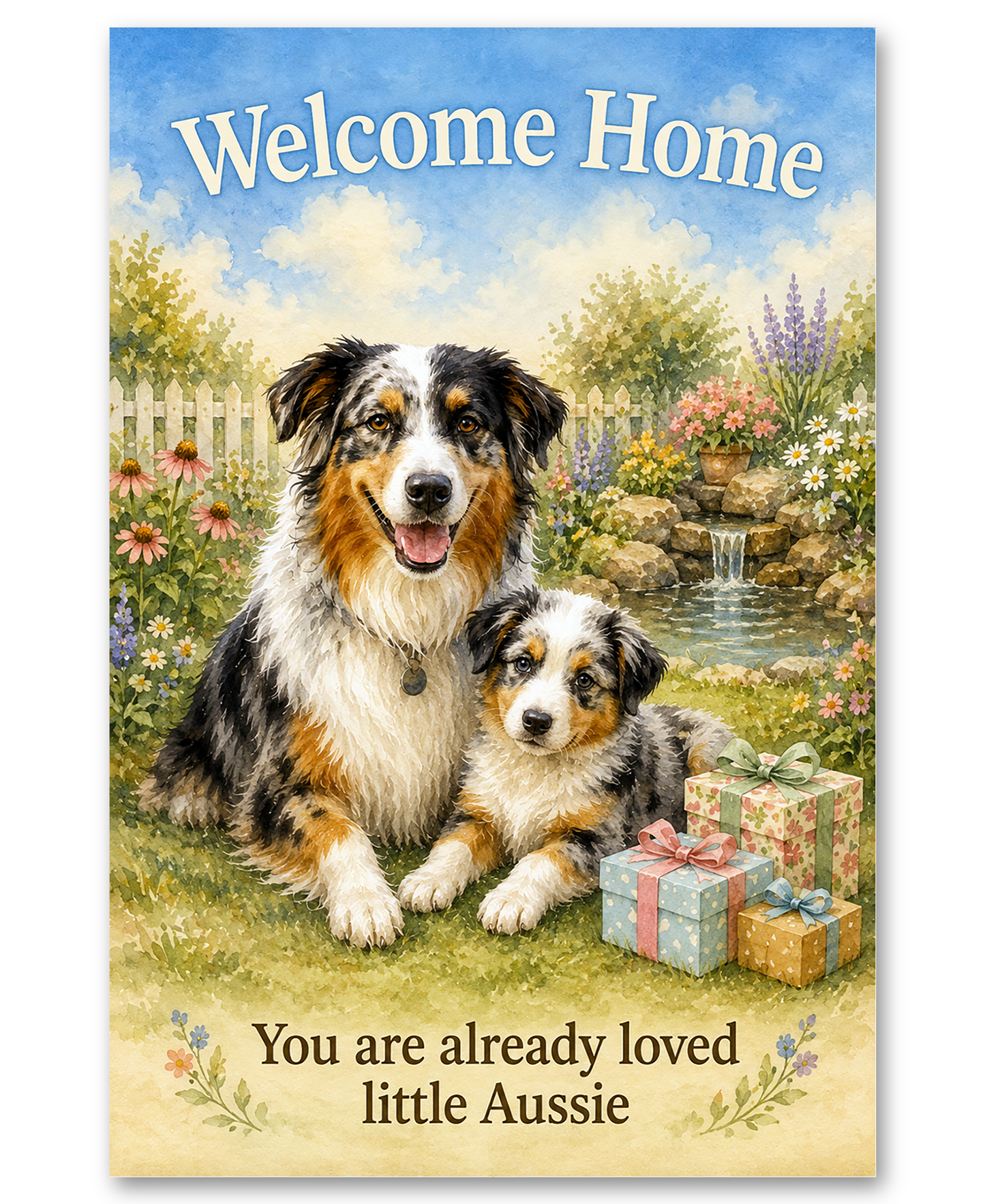 Australian Shepherd - Welcome Home New Puppy