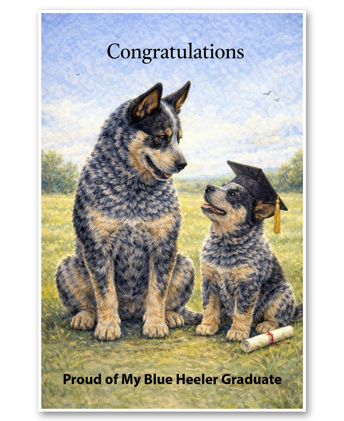 Proud of My Blue Heeler Graduate