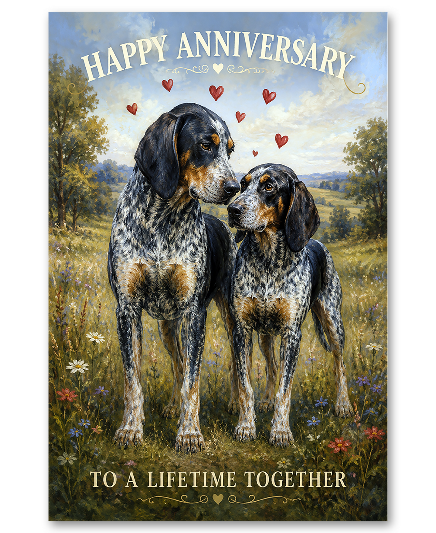 Bluetick Coonhounds Wedding Anniversary