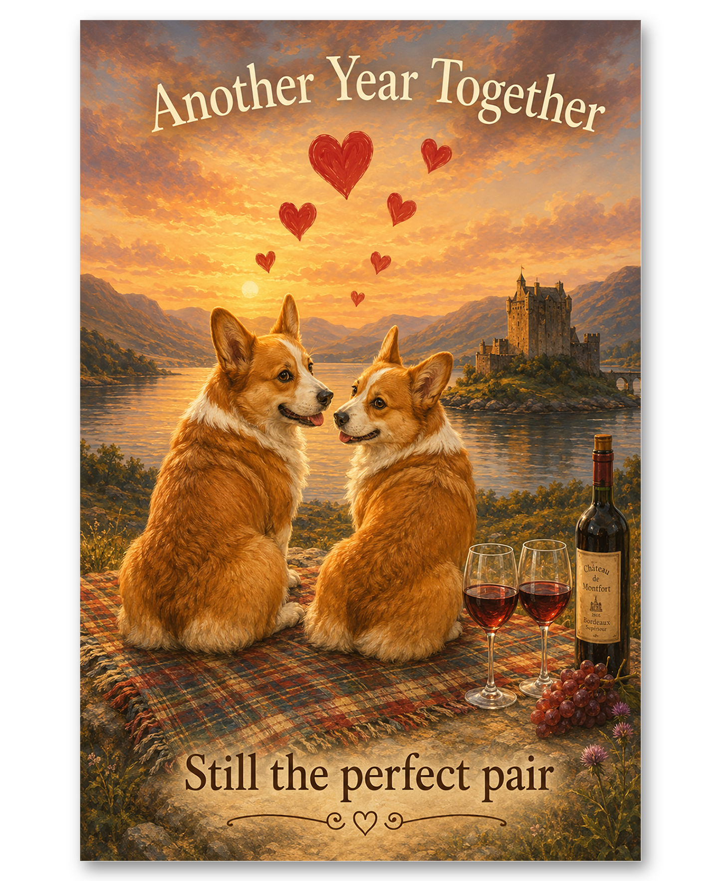Pembroke Welsh Corgis- Anniversary - Still The Perfect Pair