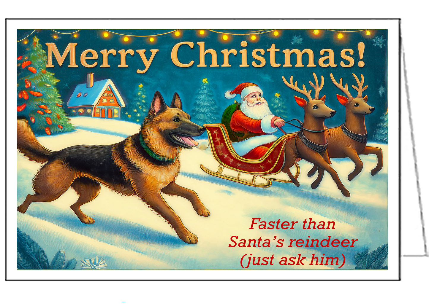 Delightful Dutch Shepherd Christmas Cards - Set of 6