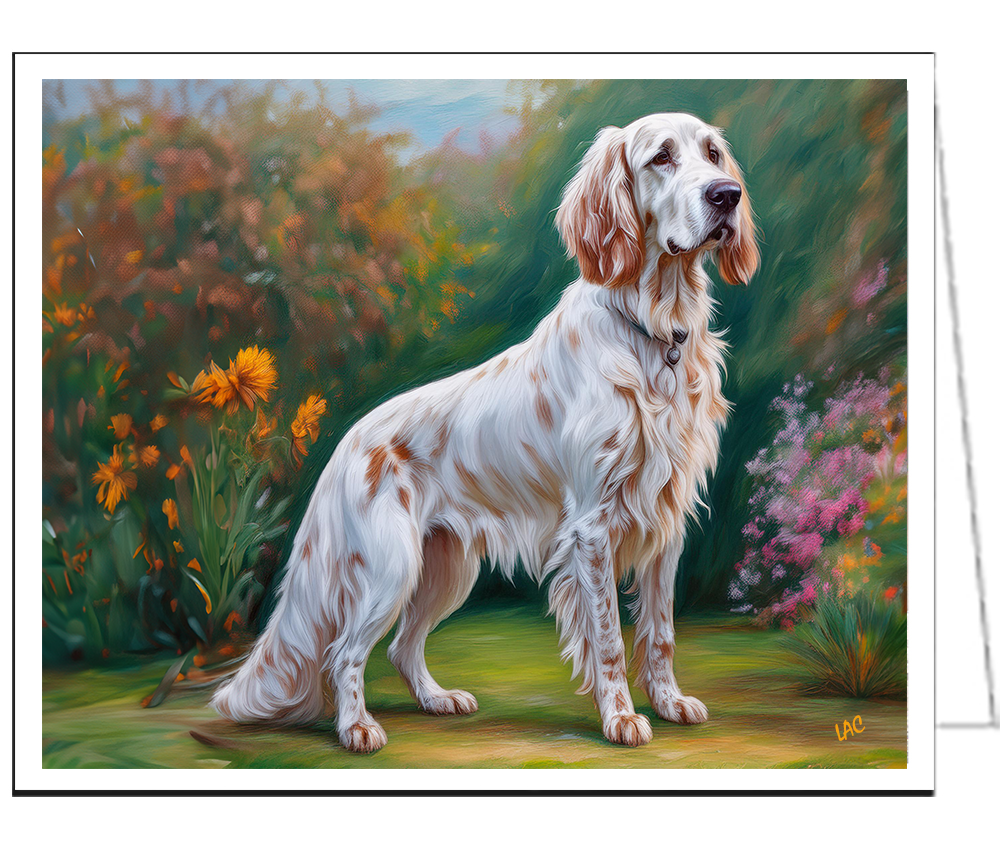 English Setter Fine Art Notecards - Set of Six