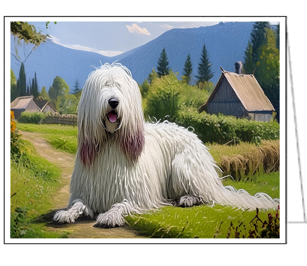Hungarian Komondor Fine Art Notecards - Set of Six
