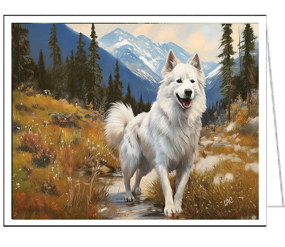 Yakutian Laika - Fine Art Notecards - 5 x 7 Inches, Set of 6