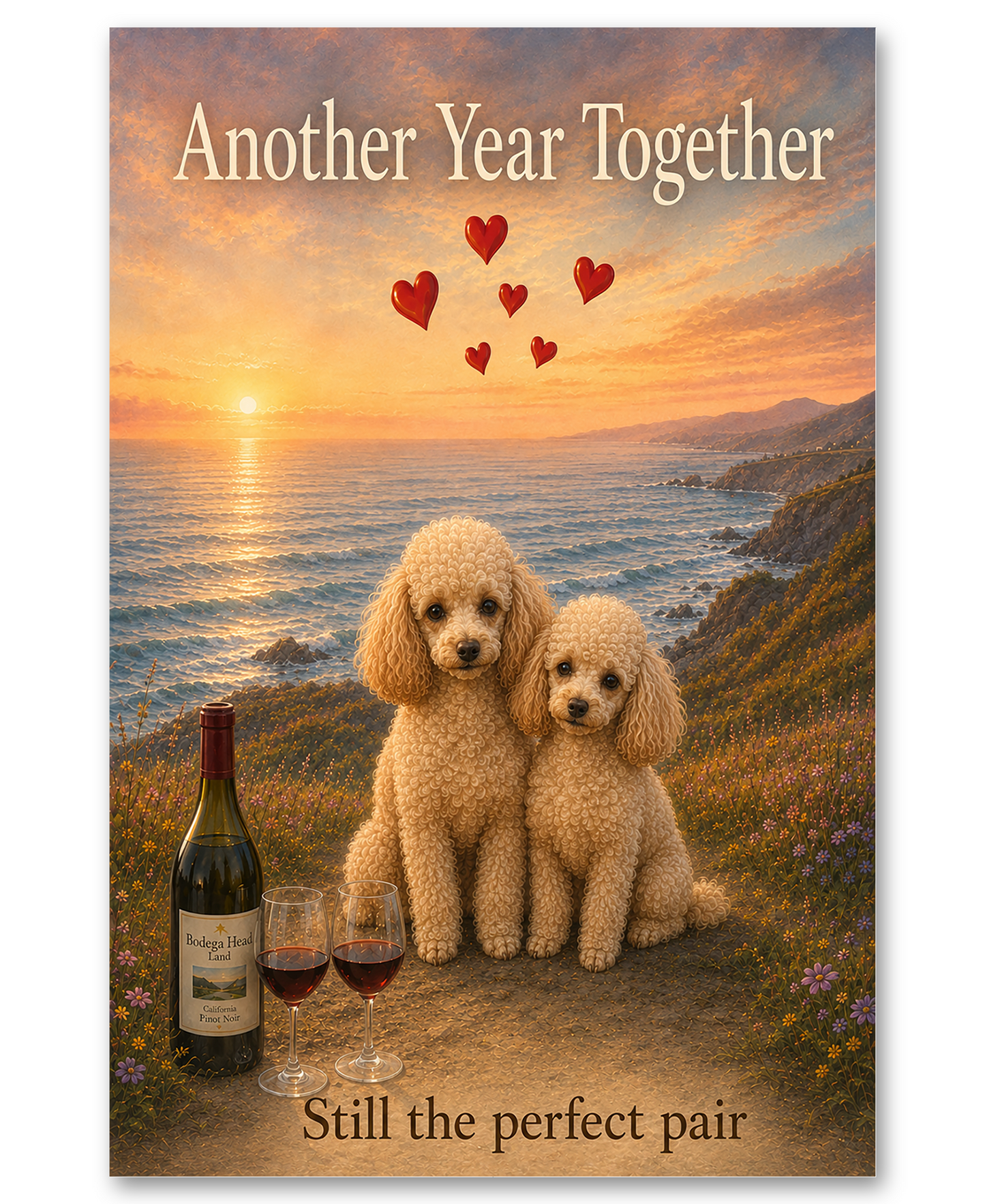 Miniature Poodle Anniversary - Still The Perfect Pair (Copy)
