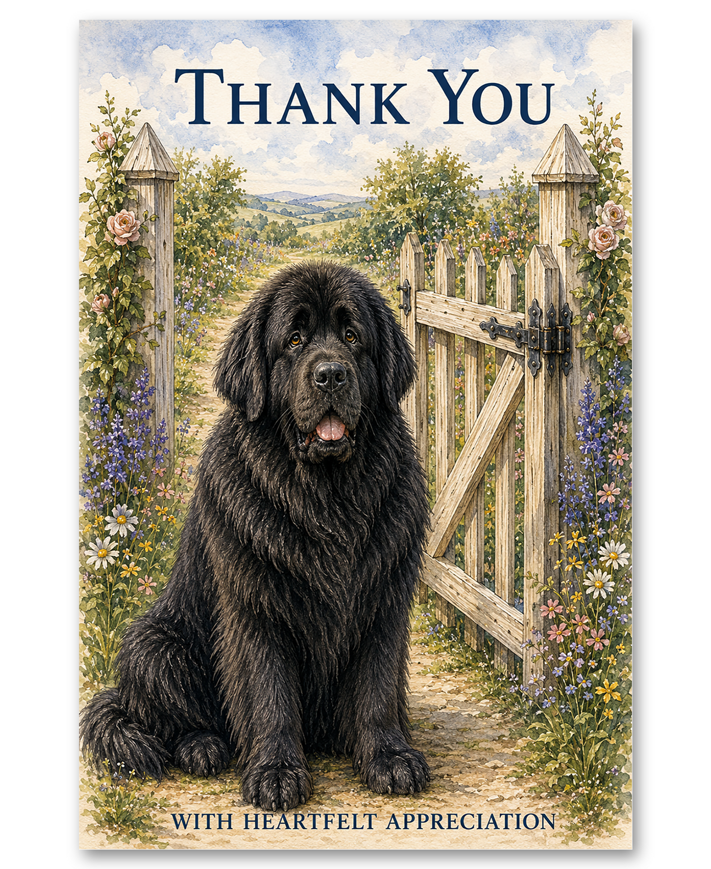 Newfoundland - Newfie At the Gate - Thank You Cards