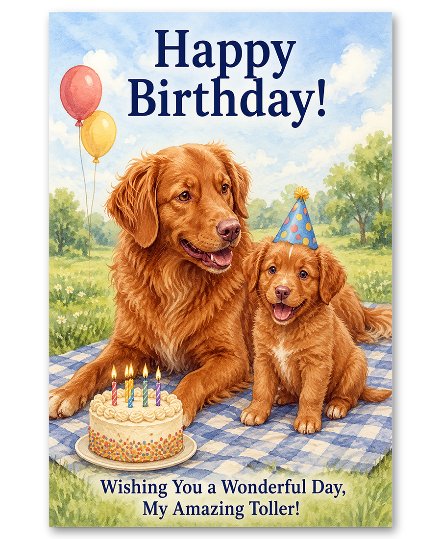 Nova Scotia Duck Tolling Retriever - Together Is The Best Pace to Be - Anniversary