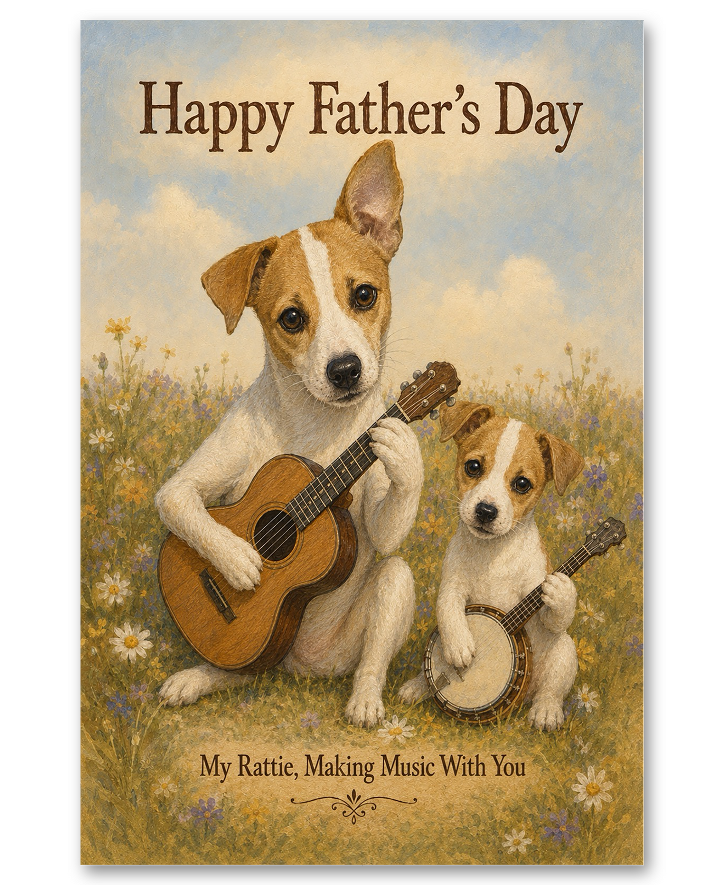Rat Terrier - Ratties Playing Music for Father's Day