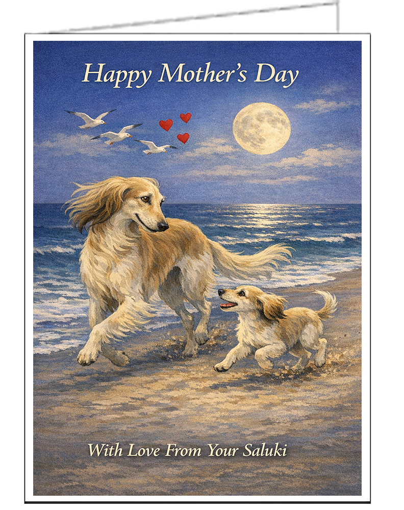 Salukis Single Mother's Day Card