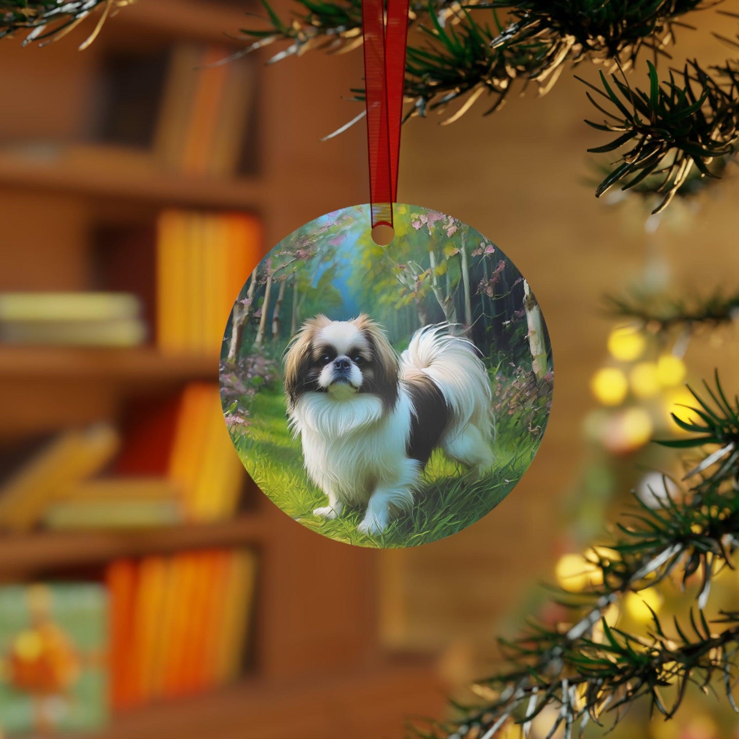 Charming Japanese Chin Metal Ornaments