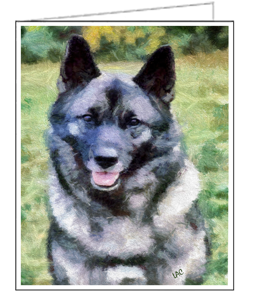 Norwegian Elkhound - Fine Art Notecards Set of 6