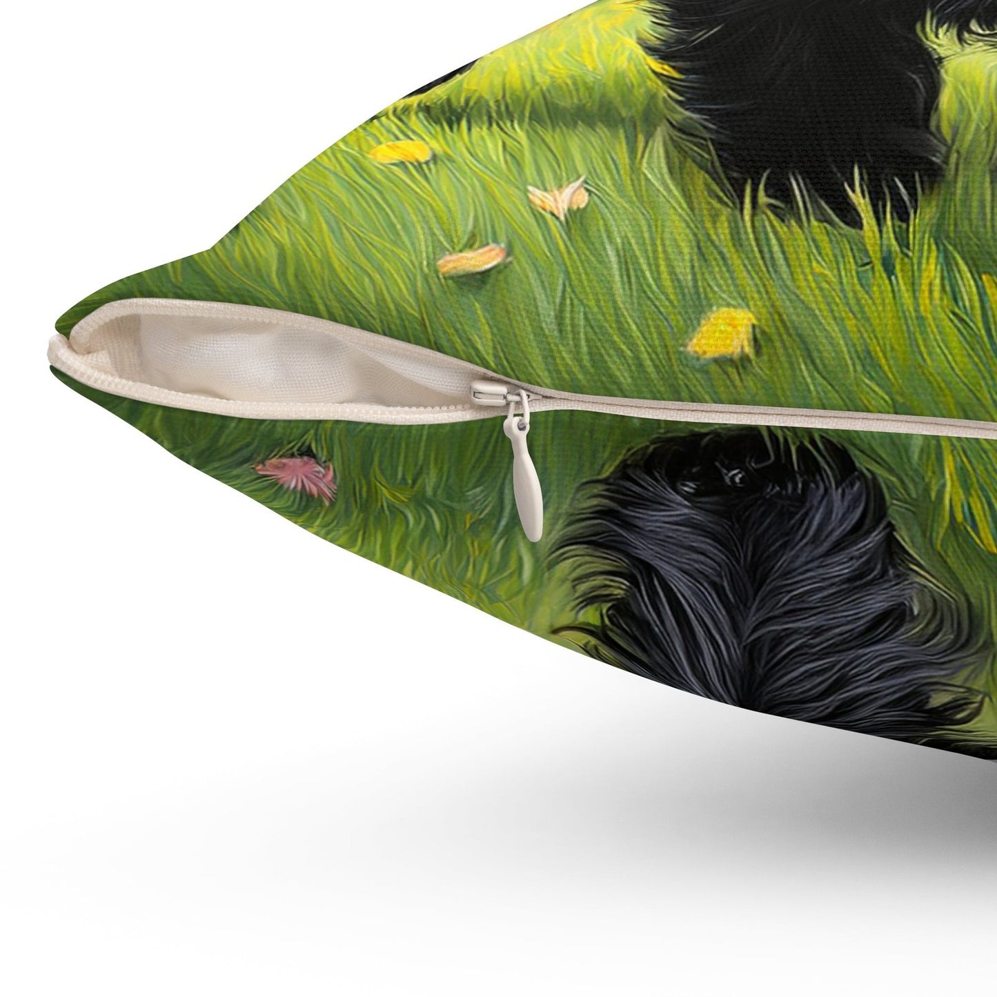 Affenspinscher Spun Polyester Throw Pillow: A Touch of Playful Elegance