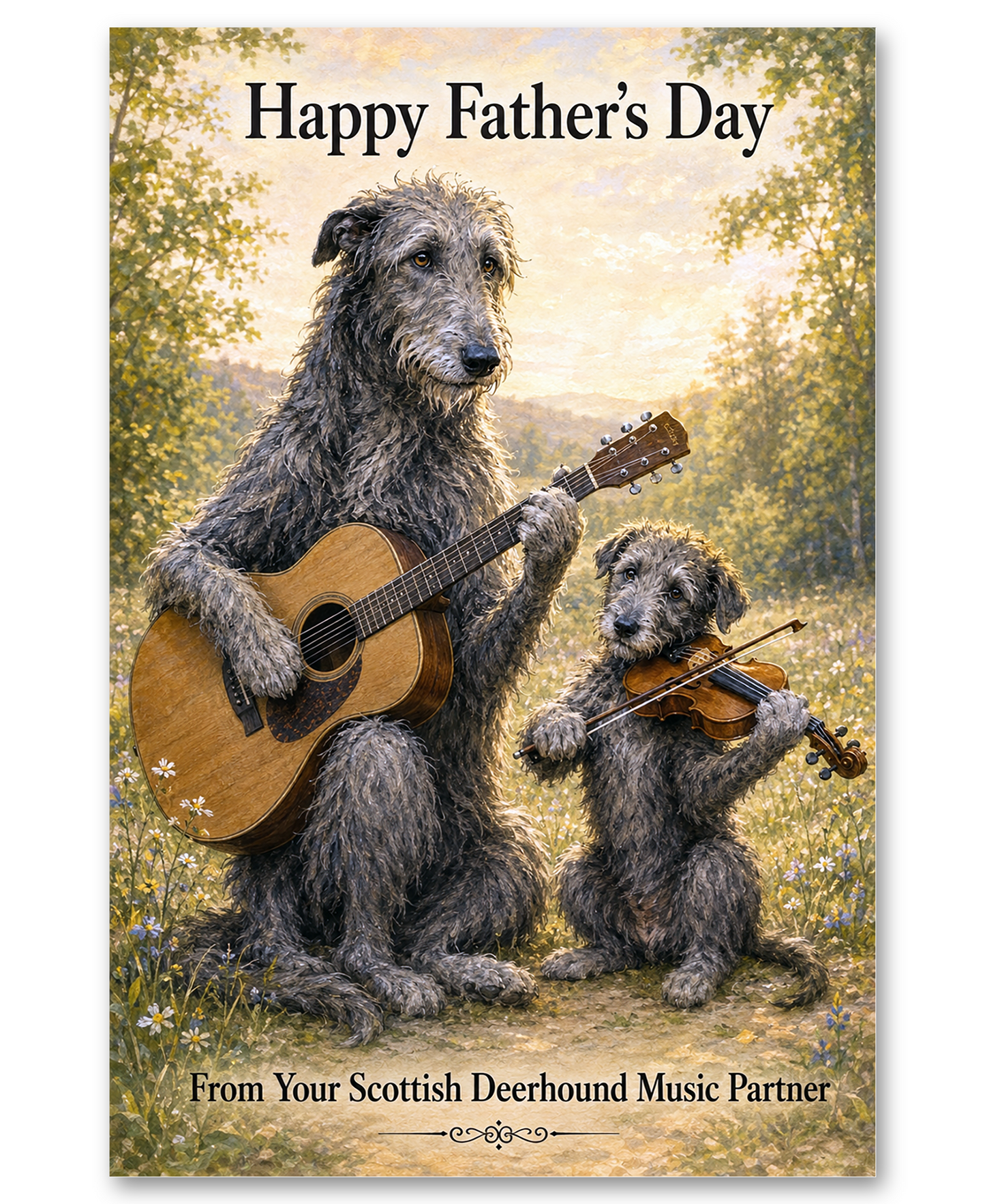 Scottish Deerhound Musicians on Father's Day