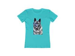 Norwegian Elkhound - Women's Slim Fit Ringspun Cotton T-Shirt
