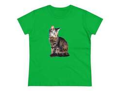 Cats of Greece 'Teris from Tinos' Women's Midweight Cotton Tee