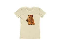 Irish Terrier 'Jocko' Women's Slim Fit Ringspun Cotton T-Shirt