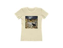 Night Cat Prowling - Women's Slim Fit Ringspun Cotton T-Shirt