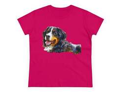 Bernese Mountain Dog Women's Midweight Cotton Tee