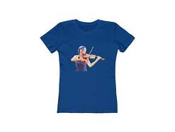 Violin 'The Bowist' - Women's Slim Fit Ringspun Cotton T-Shirt