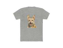 Portuguese Podengo Men's Fitted Cotton Crew Tee
