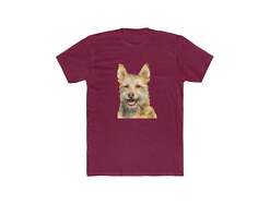 Portuguese Podengo Men's Fitted Cotton Crew Tee
