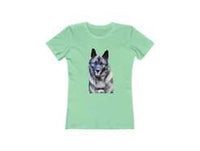 Norwegian Elkhound - Women's Slim Fit Ringspun Cotton T-Shirt
